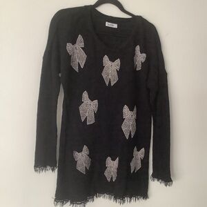 Lauren Moshi Black Knit Top